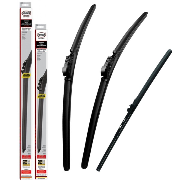 All Season Front Wiper Blades With Extra Refill Rubber And