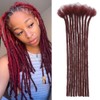 Dreadlock Extensions Human Hair #Bug Color 10-100 Strands 100% Full