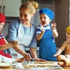 Falygda 4 Children's Apron and Chef Hat Sets, Adjustable, with