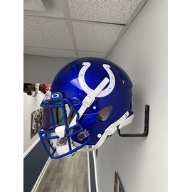 Football Helmet Hanger (Navy Blue) - Green Gridiron