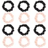 12Pcs Satin Elastic Hair Scrunchies, Silk Satin Hair Ties Elastics