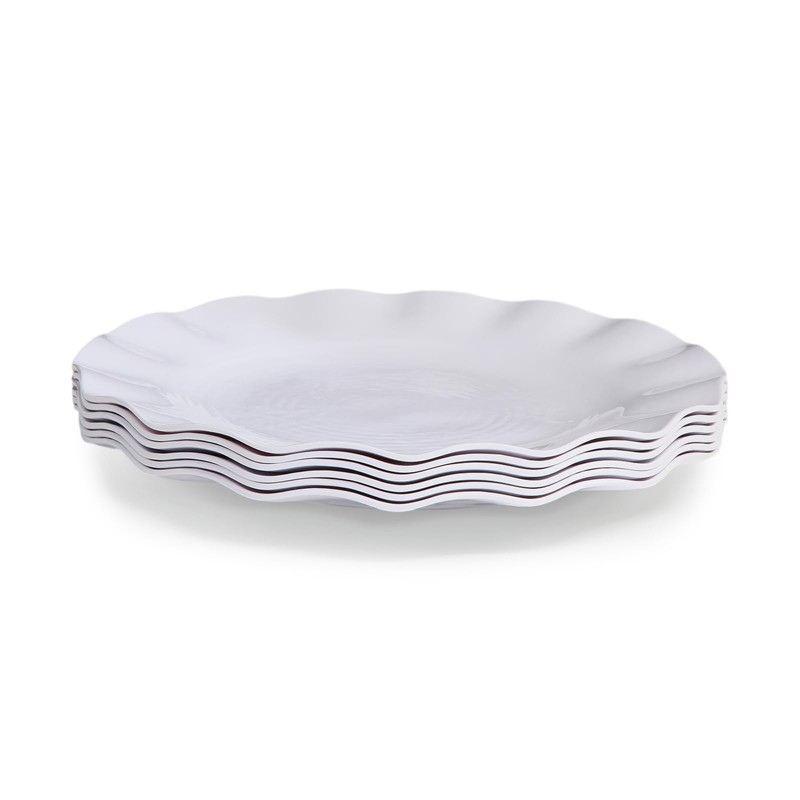 LOK-OSEMILE Melamine Dinner Plates, Set of 6, 9.875" 100% Melamine
