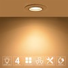TEHAUX 8pcs Recessed Mounting Frame, Light Stand Spotlight Mounting Light