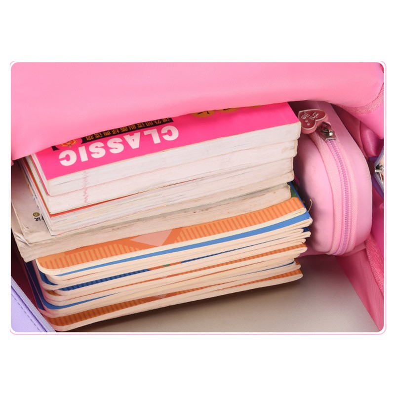 Kids Backpack Soft Comfortable Multi Layer Large Capacity Oxford Fabric