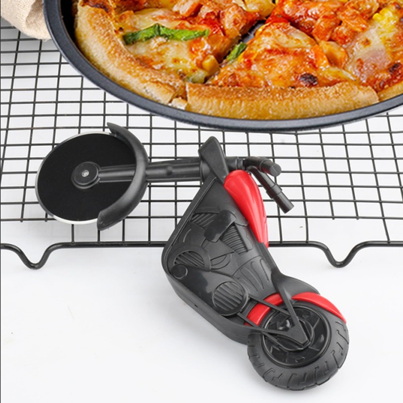 HAPPOW Motorcycle Pizza Cutter with Sharp Stainless Steel Cutting Wheel