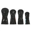 Leather Golf Covers Driver 1 3 5 U Headcovers Set