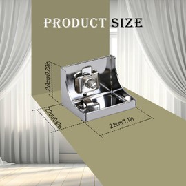 LCMLA Curtain Track End Caps Quiet Curtain Rail Stop Replacement Accessories for Ceiling Track & Window Hanging Rod 8 Pack