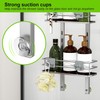 Orimade Adjustable Hanging Over the Shower Door Caddy with Hooks,
