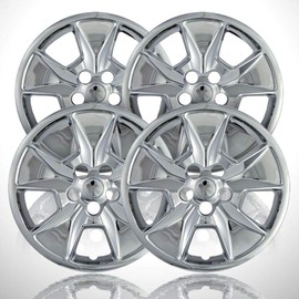 4-Pack of 17' Push-on Chrome Hubcaps fit for Explorer 2011-2015