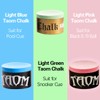 TAOM Chalk Round Blue Green Colors Billiard Chalk Pool Snooker