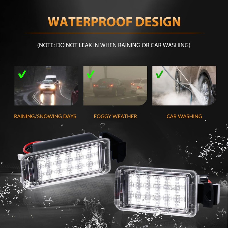DERMOKA LED License Plate Light For 2010-2013 Chevy Camaro Tag