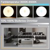 cupgow LED Ceiling Light Dimmable Black - Ceiling Light Flat