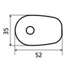 AutoScheich® 4 x Adapter Plates Mounting Plates LED Indicator Plates