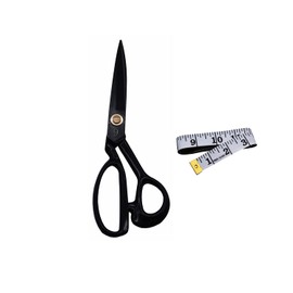 IHKFILAN Professional Dressmaking Scissors, Heavy Duty Scissors, Industrial Strength Manganese Steel Scissors, Sharp for Home and Office, Artists, Seamstress, PVC Comfort Grip Tailor Scissors, Black 9
