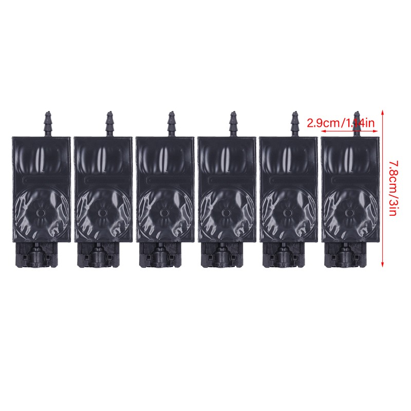 6Pcs Ink Damper Solvent Inkjet Head Rectangular PP Damper Replacement