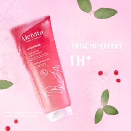 Melvita Shower Gel - L'Or Rose - Refreshing Body Care - Rose Berry and Menthol Oil - 200ml