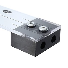 Namvo 1/4" Dowel Drilling Guide Jig Straight Pocket Hole Dowelling Jig Locator Step Drill Bit Woodworking Tool