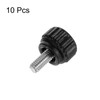 sourcing map 10pcs Knurled Clamping Knobs Thumb Screws M4 x