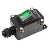 OELFFOW Waterproof On Off Toggle Switch with Green Light Rocker