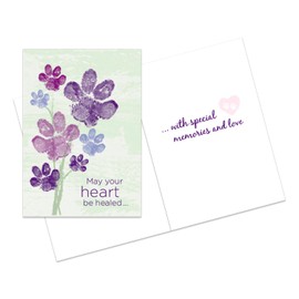 Dog Speak Pet Sympathy Card – May Your Heart Be Healed with Special Memories and Love – Loss of Pet Remembrance Card with Envelope