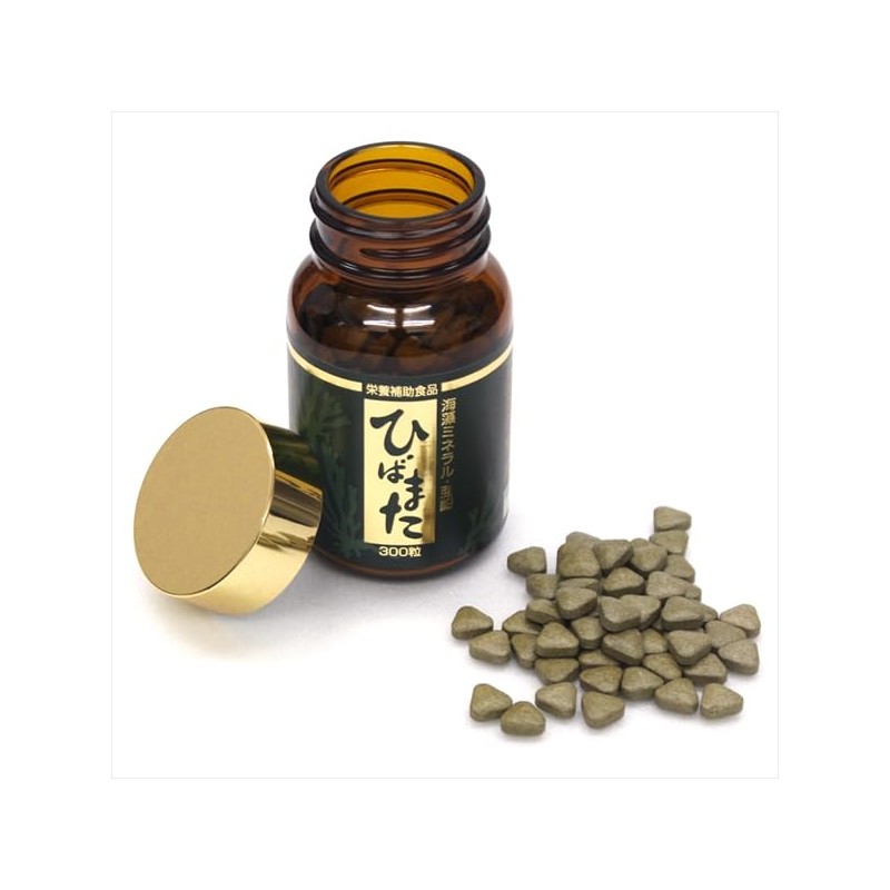 Hibamata Seaweed Mineral Zinc, 300 Tablets, Dietary Supplement