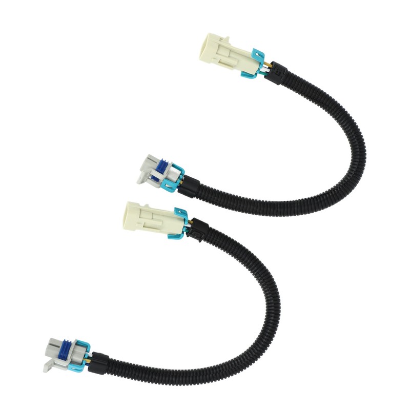 2PCS 12in Oxygen Sensor Wiring Harness Aging Resistant Black Replacement