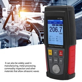WT100A Ultrasonic Thickness Gauge, USB Charger, Digital Ultrasonic Thickness Gauge for Metal, Plastic, Ceramic, Glass