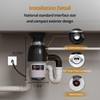 3/4 HP Corded Garbage Disposal for Kitchen Sinks, TECASA Continuous
