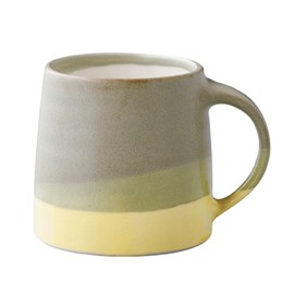 KINTO SCS-S03 20755 Mug, 10.1 fl oz (320 ml), Moss Green x Yellow, Microwave and Dishwasher Safe, Gift