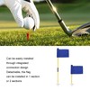Practice Golf Hole Pole Cup Flag Stick Detachable 2 Section