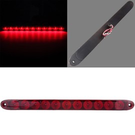 cciyu Car Marker Light 1 Pack Red 15" 11LED Stop Brake Turn Tail Submersible Light Bar Replacement fit for Truck Trailer RV Car