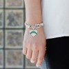Inspired Silver - Green Head Elf Silver Braided Bracelets for
