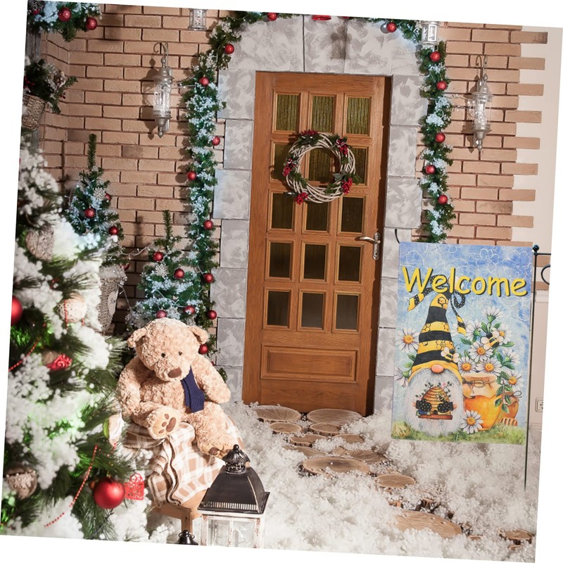Mipcase 1pc Garden Flag Summer Printed Outdoor Decorative Hanging Flag
