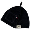 Sauna Hat Imabari Towel Certified with Pockets, Black, Made in