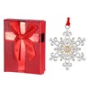 Snowflake Christmas Ornament -Silver and Gold Plated Christmas Ornament Set