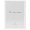 Lawrence Frames Cast Metal Frame - Bamboo Design, White, 5x7