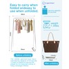 Ligtchser Portable Travel Garment Rack,Folding Clothes Rack for Dance,Travel,Camping, Drying,RV,