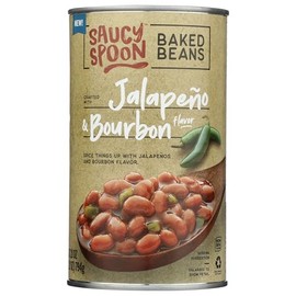 Saucy Spoon Baked Beans Jalapeno & Bourbon 2 cans