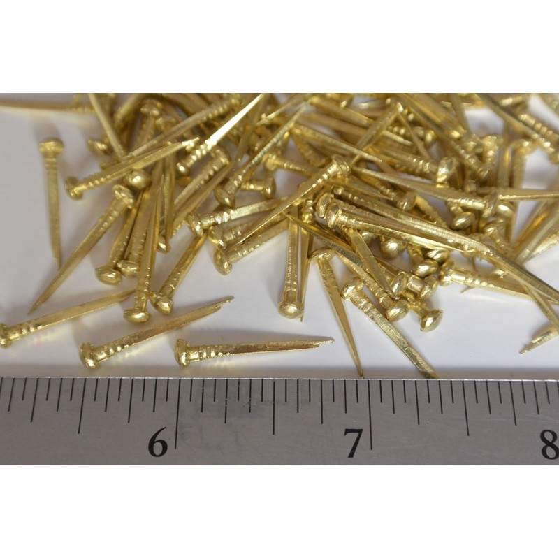 Solid Brass Nails Tacks for Shoes Boots Leather Heels Soles