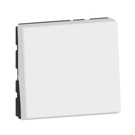 Legrand - Illuminated Toggle Switch with Mosaic LED Indicator, 10 A, 2 Modules, White