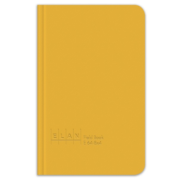 Elan Publishing Company E64-8x4 Field Surveying Book 4 ⅝ x 7 ¼, Yellow Cover (Pack of 6)