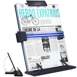 Barelove Barelove Document Holder Paper Stand with 7 Adjustable Positions, Black Metal Paper Holder Stand for Desk When Typing for Reading A4 Letter, Books, Music Sheet, Receipts, Textbooks