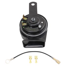 TRQ High Tone Output Horn Compatible with Chevy GMC Chrysler Toyota Honda Ford Jeep Mazda