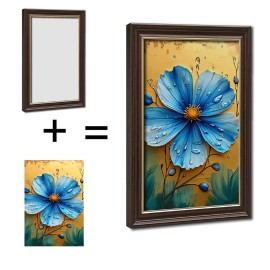 24x36 Wood Grain Gold Frame Future Quote for Graduation Gift Ideasize: 24*36Inch, color: Gold