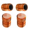 Tire Valve Stem Caps - 4 Pack Anti-Corrosion Premium Anodized