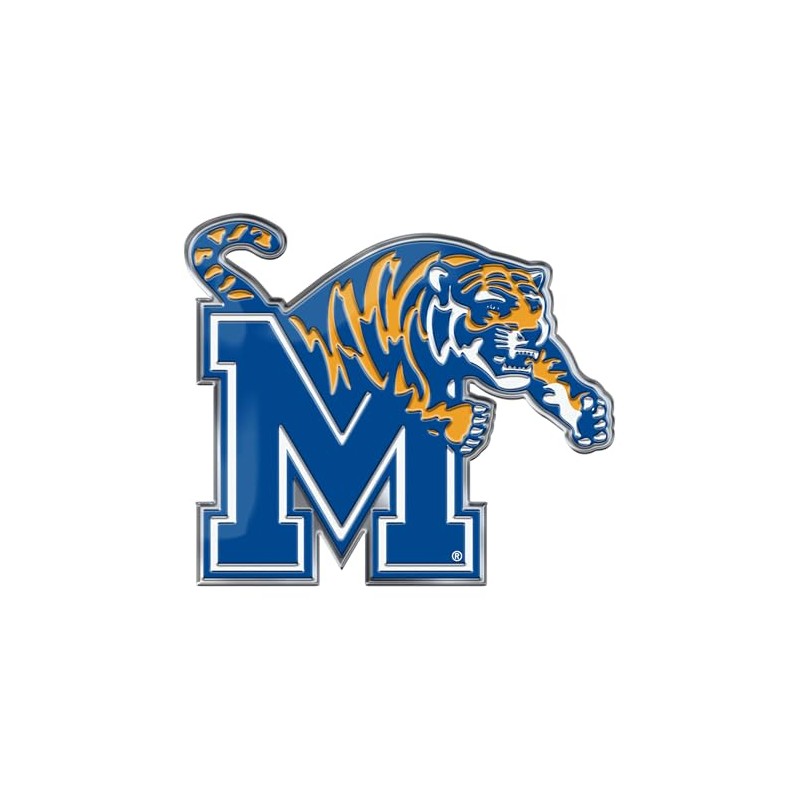 Fanmats 60577: Memphis Tigers Heavy Duty Aluminum Embossed Color Emblem
