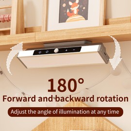 Rotatable Under Cabinet Lights Magnetic Stickys - Replacement Magnetic Strips with Adhesive Backing for Under Cabinet Lighting,Increase The Lighting Angle of Cabinet Lights, Tools (NOTwith Light