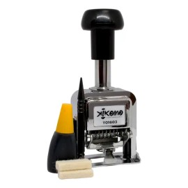 Foliador Automático 6 Dígitos Tinta Negra Cuerpo Metálico                                                                                             
