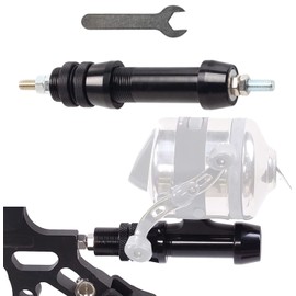 SOPOGER Bowfishing Reel Seat Mount - Archery Bow Fishing Reel Mount Heavy Duty Aluminum Spinning Reel Seat Set for Compound and Recurve Bow Hunting Fishing Rod (Black)