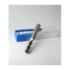 Tommy Global TG1312 Carbide Square End Mill, Blade Diameter 0.2 inches (6 mm), Total Length 12.0 gal (50 L), 3 Blades, Uncoated/Uncoated